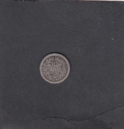 Beschrijving: 10 Cent WILHELMINA  